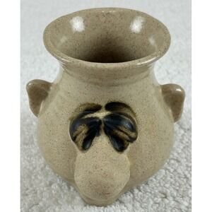 Vintage Peter Petrie Signed Egg Separator "It Snot A Mug" Folk Art Pottery